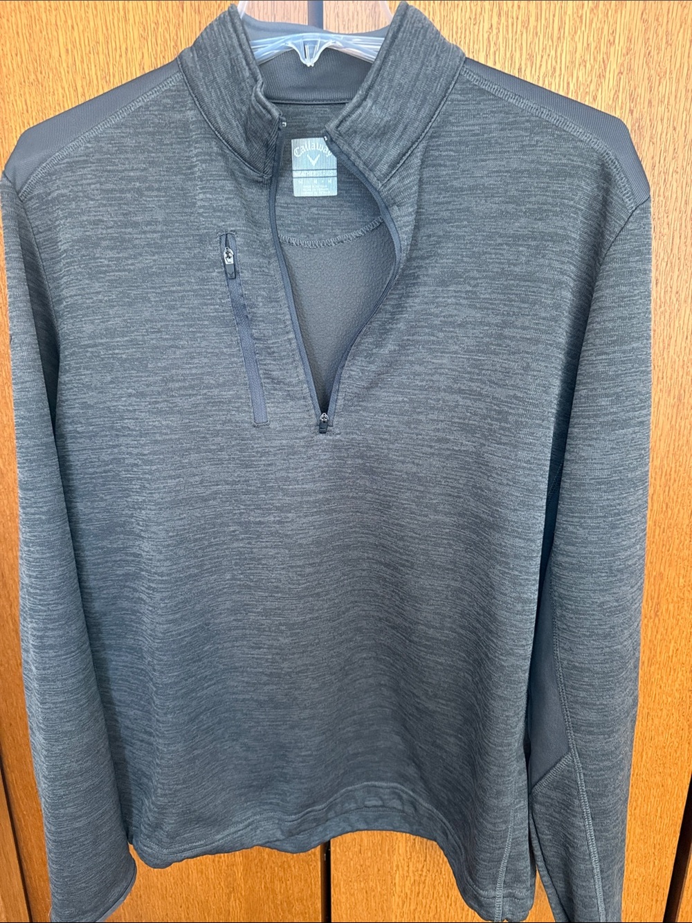 Callaway Men's Dark Gray Heathered Half-Zip Pullover